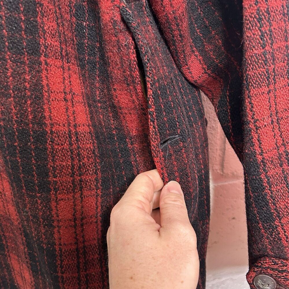 Vintage Woolrich 503 Mens Wool Mackinaw Plaid Jacket 2024 - Picture 6 of 9